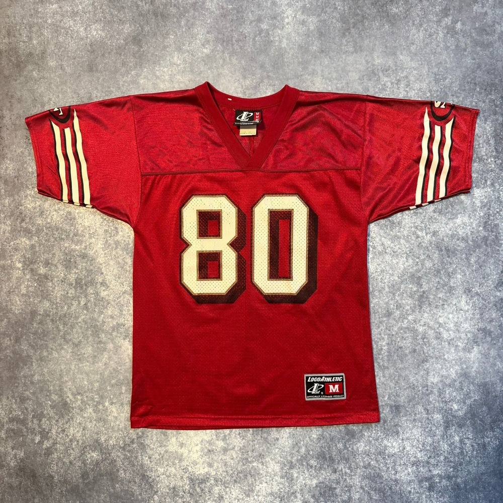 Vintage Logo Athletic Jerry Rice San Francisco 49ers Jersey Kid Medium 10/12 NFL